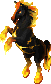Fire Clydesdale Statuette