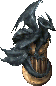 Platinum Dragon Statuette